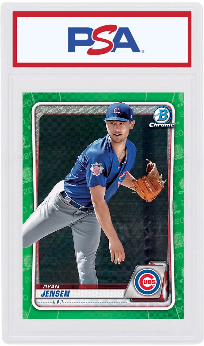 Ryan Jensen 2020 Bowman Chrome X Green X-Fractor /31 #BCP-231 (PSA or BGS Graded)
