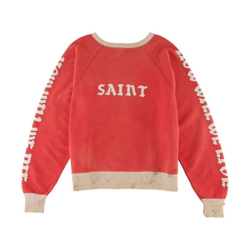 Saint Mxxxxxx No Blood Left Sweatshirt Red