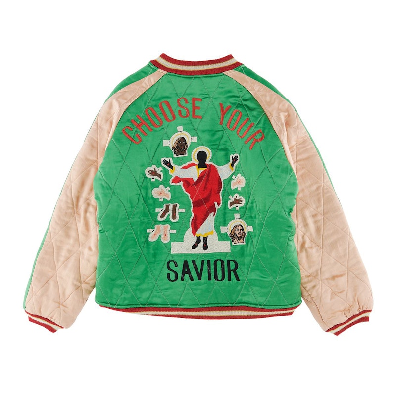 Saint Mxxxxxx x Denim Tears Reversible Yokosuka Jacket Green Black