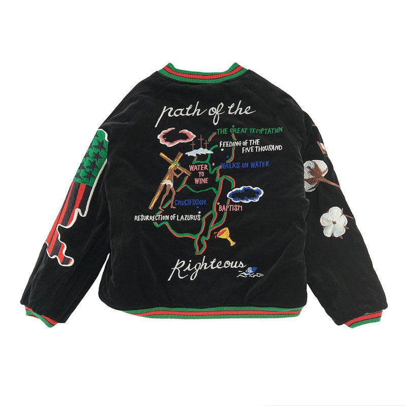 Saint Mxxxxxx x Denim Tears Reversible Yokosuka Jacket Green Black