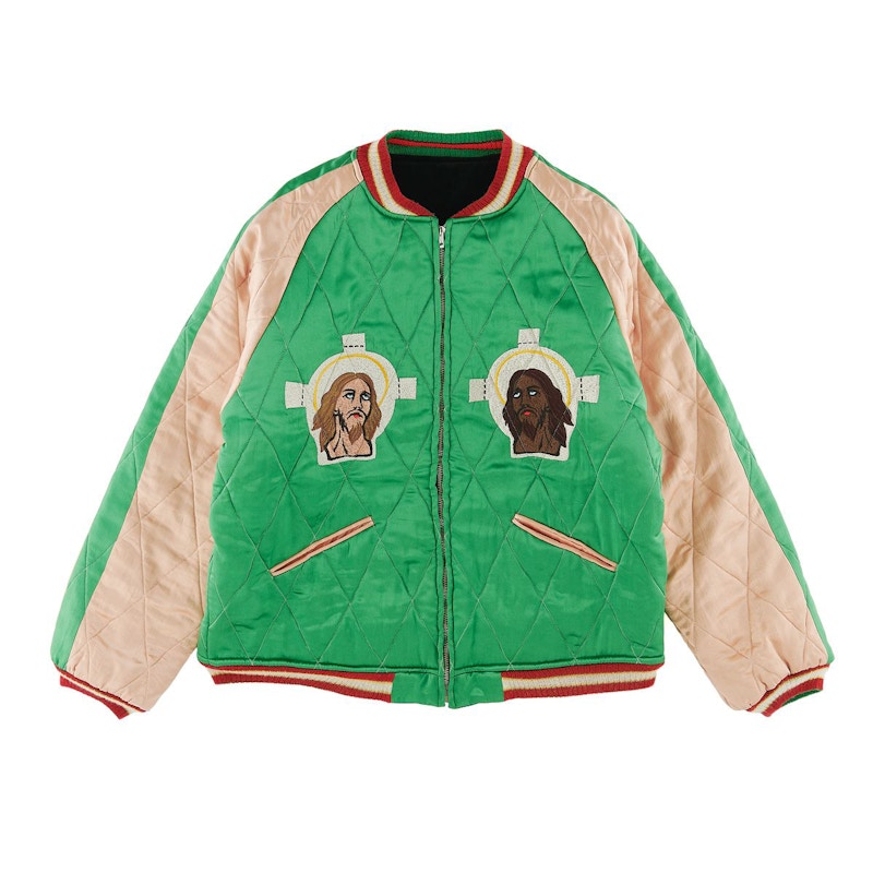 Saint Mxxxxxx x Denim Tears Reversible Yokosuka Jacket Green Black
