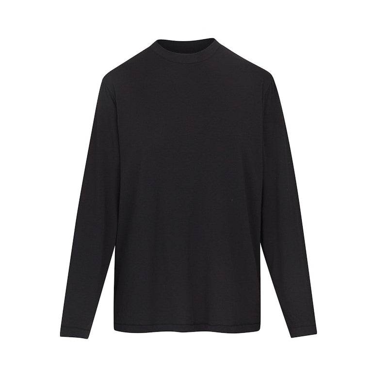 SKIMS Boyfriend Long Sleeve T-Shirt Onyx