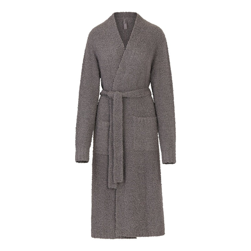 SKIMS Cozy Knit Robe Smoke