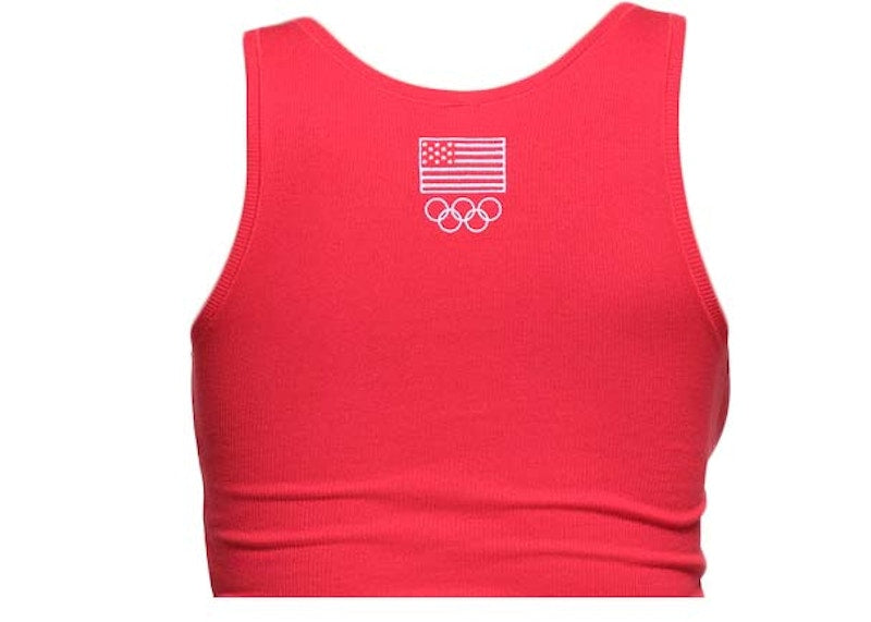 SKIMS For Team USA Cottom Rib Olympic Tank Red