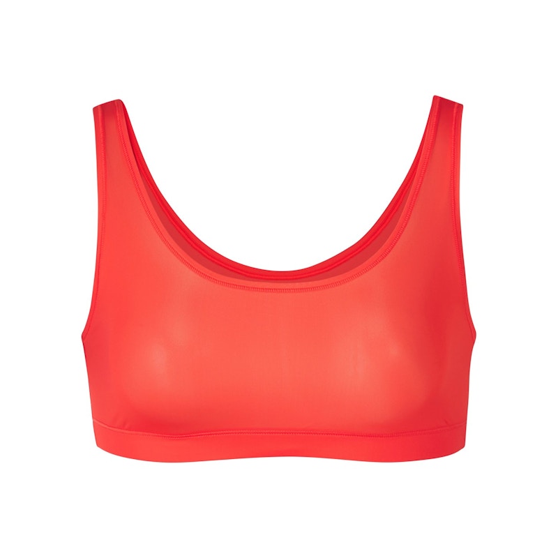 SKIMS Jelly Sheer Scoop Neck Bralette Poppy