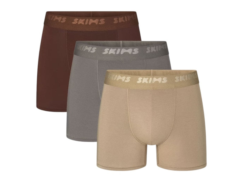 SKIMS Men's 3" Stretch Boxer Brief (3 Pack) Desert Multicolor