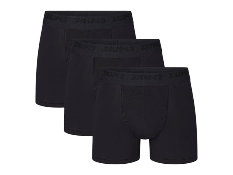 SKIMS Men's 3" Stretch Boxer Brief (3 Pack) Obsidian