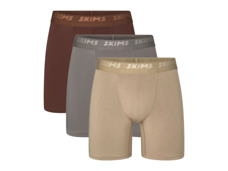 SKIMS Men's 5" Stretch Boxer Brief (3 Pack) Desert Multicolor