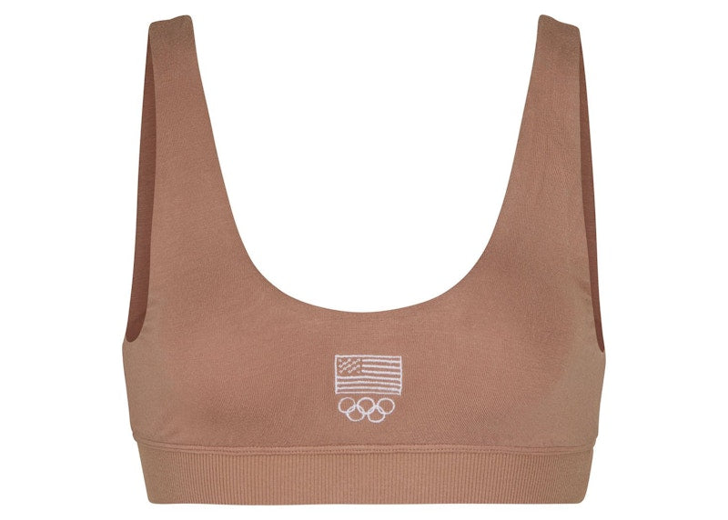 SKIMS Olympic Capsule Sleep Bra Sienna