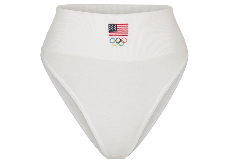 SKIMS Olympic Capsule Sleep Brief White