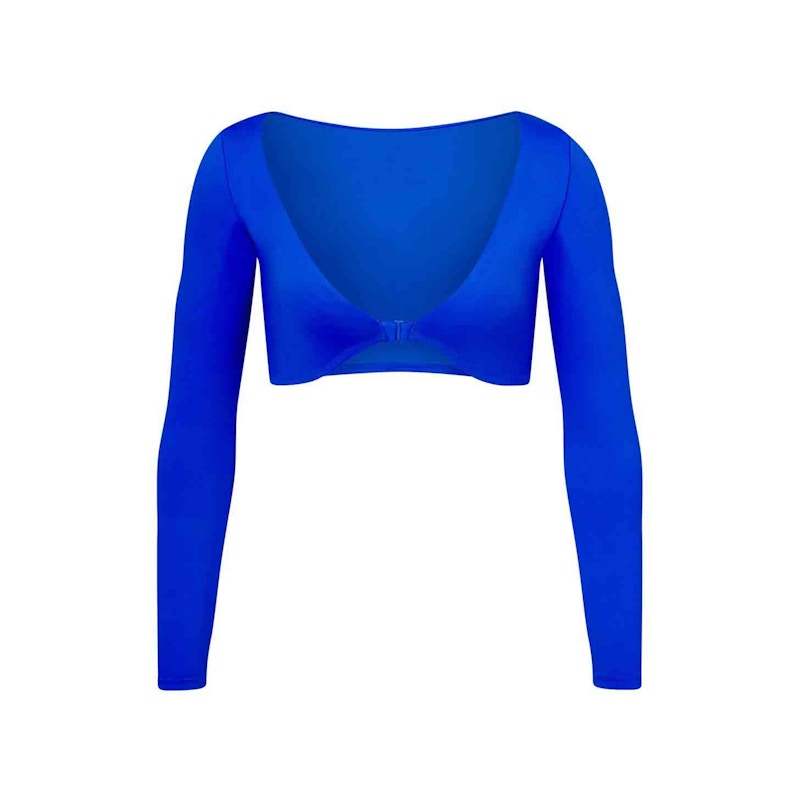 SKIMS Swim Long Sleeve Shrug Cobalt