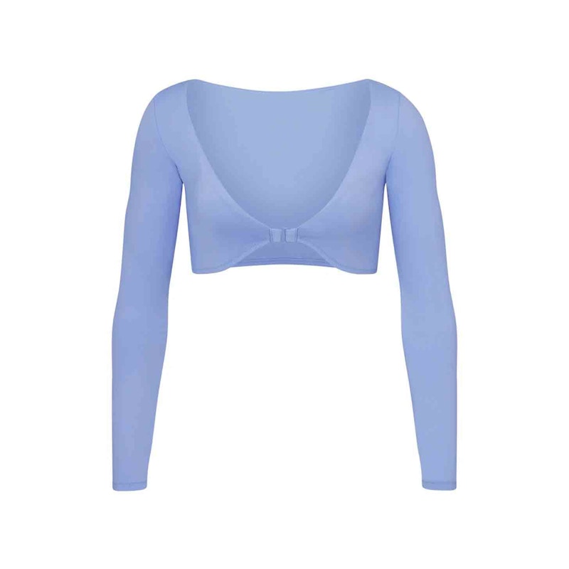 SKIMS Swim Long Sleeve Shrug Periwinkle