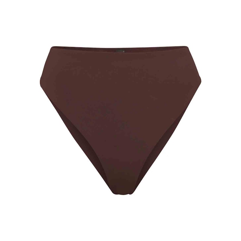 SKIMS Swim Mid Waist Bottom Cocoa