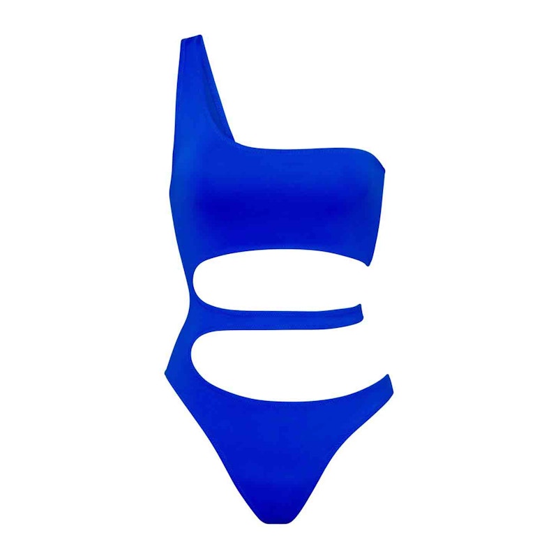 SKIMS Swim One Shoulder Monokini Cobalt