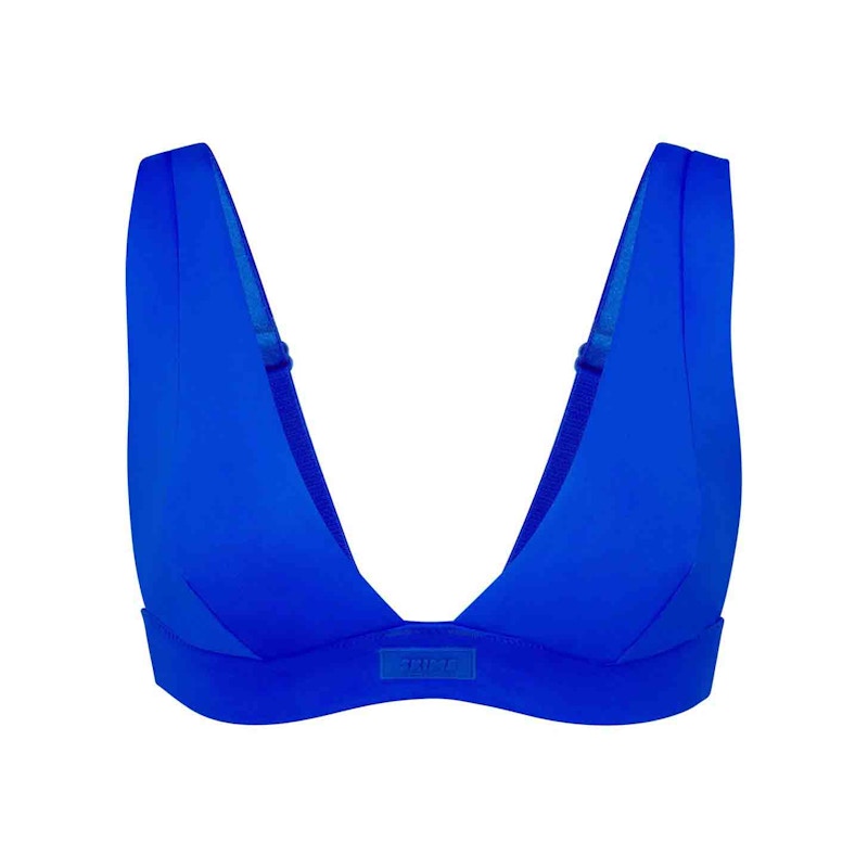 SKIMS Swim Plunge Bikini Top Cobalt
