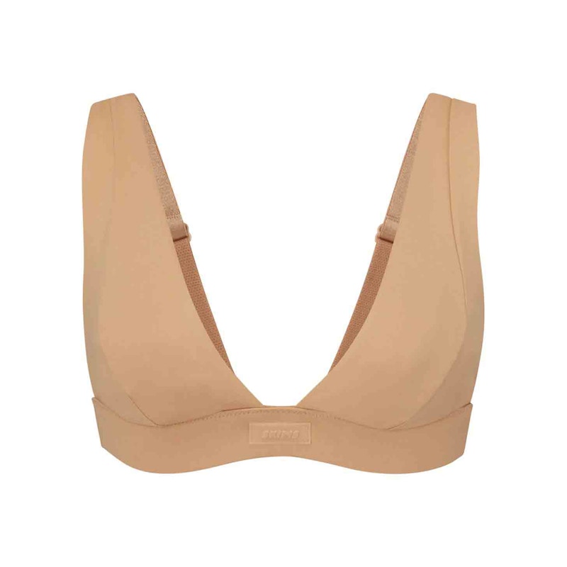 SKIMS Swim Plunge Bikini Top Ochre
