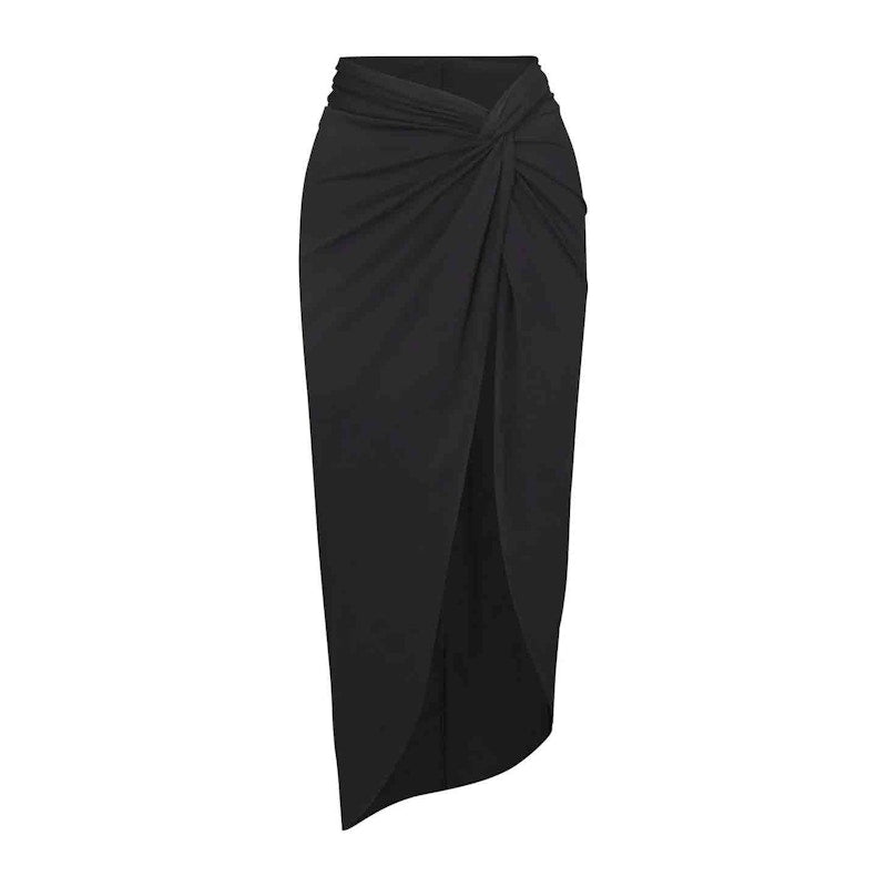 SKIMS Swim Sarong Skirt Onyx