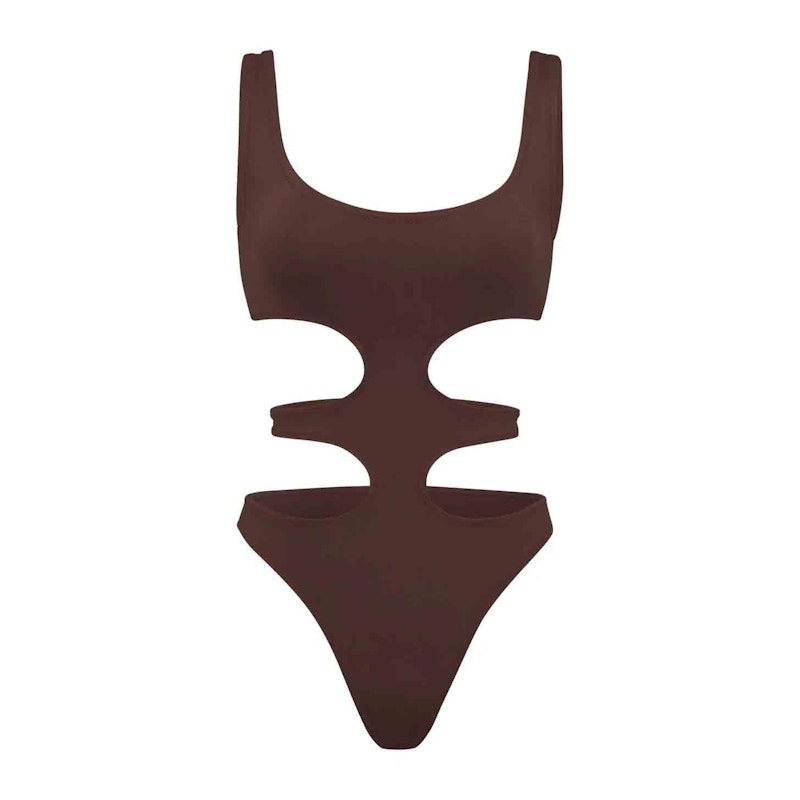 SKIMS Swim Tank Monokini Cocoa