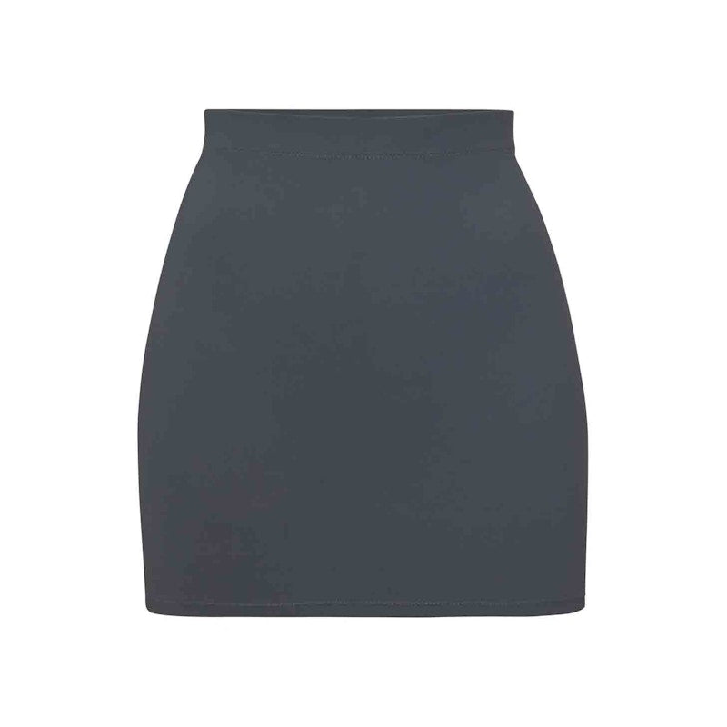 SKIMS Swim Tube Skirt Gunmetal