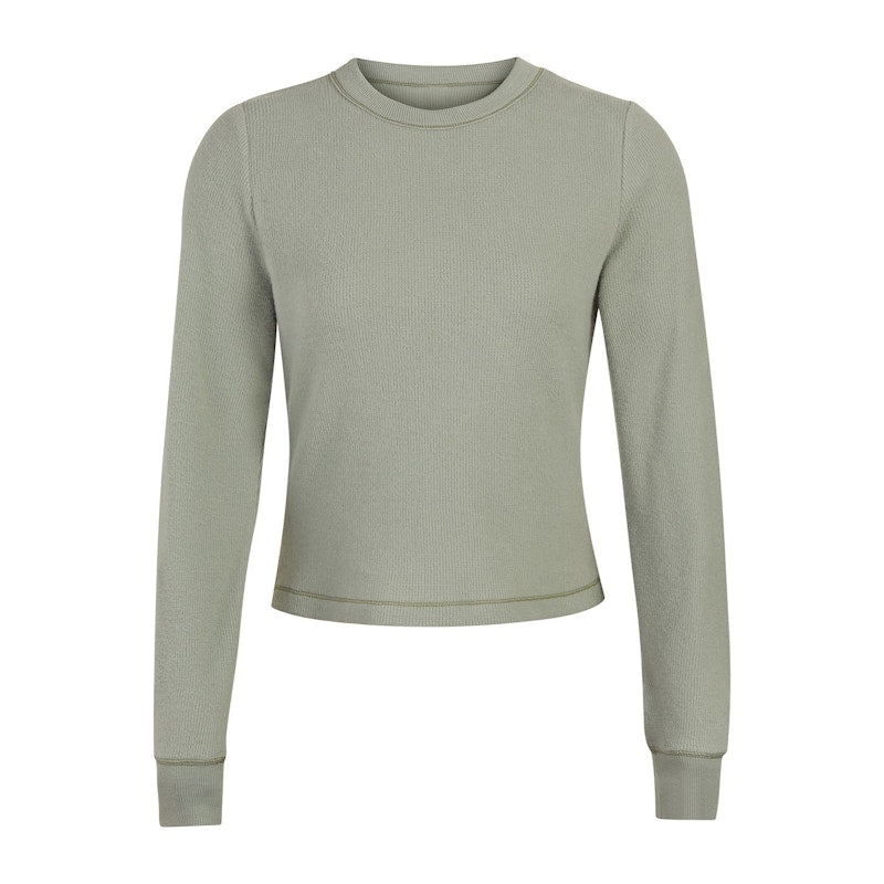SKIMS Waffle Long Sleeve Mineral