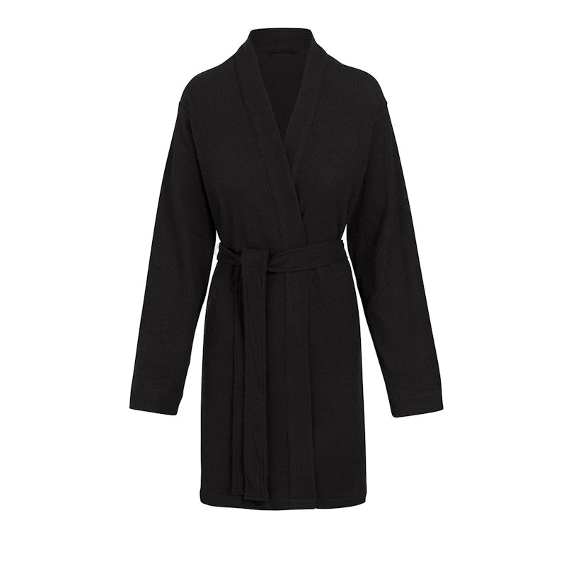 SKIMS Waffle Robe Onyx