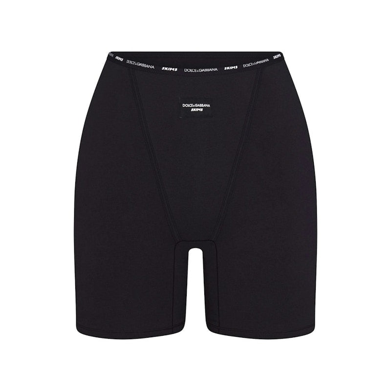 SKIMS x Dolce&Gabbana Cotton Jersey Boxer Onyx