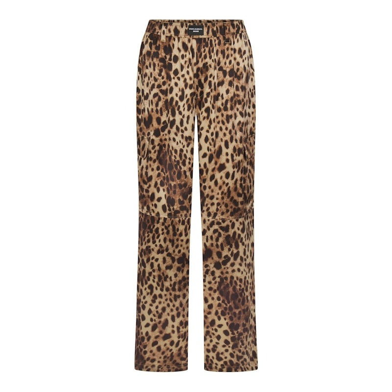 SKIMS x Dolce&Gabbana Silk Cargo Pant Leopard