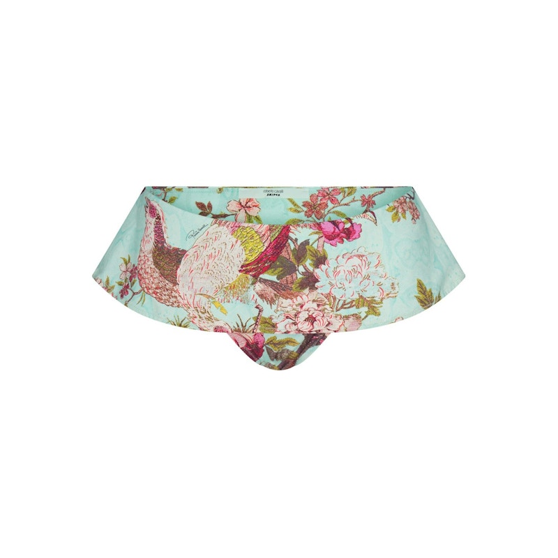 SKIMS x Roberto Cavalli Micro Skirt Bikini Bottom Fagianella Print