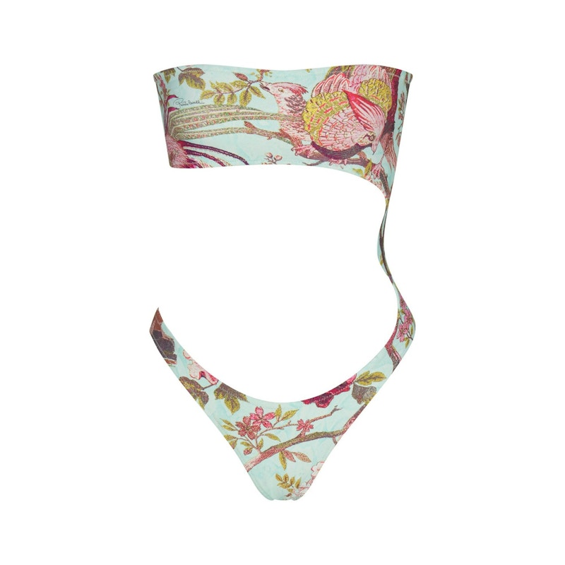SKIMS x Roberto Cavalli Strapless Monokini Fagianella Print