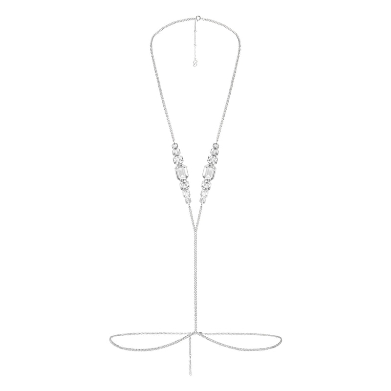 SKIMS x Swarovski V Body Chain Silver