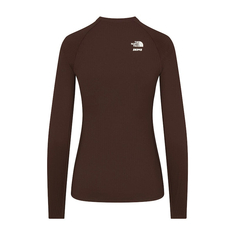 SKIMS x TNF Dotknit Long Sleeve Top Cocoa