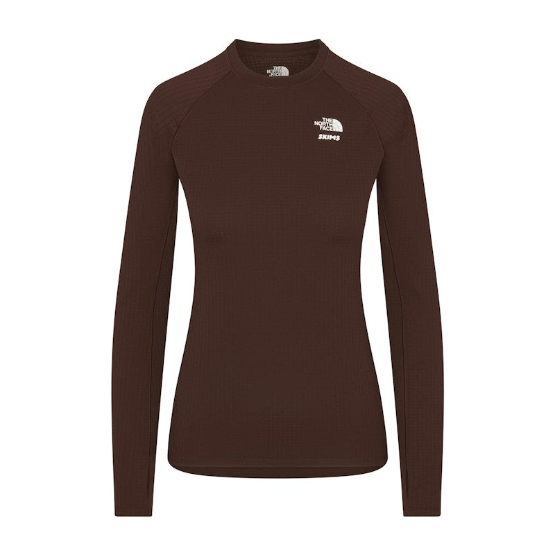 SKIMS x TNF Dotknit Long Sleeve Top Cocoa