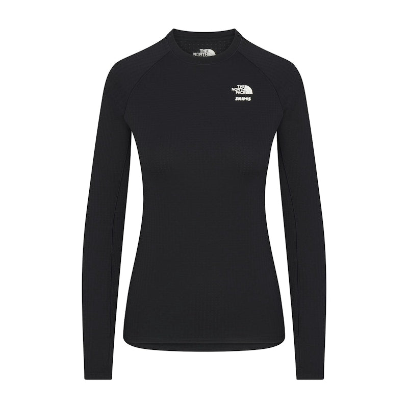 SKIMS x TNF Dotknit Long Sleeve Top Onyx