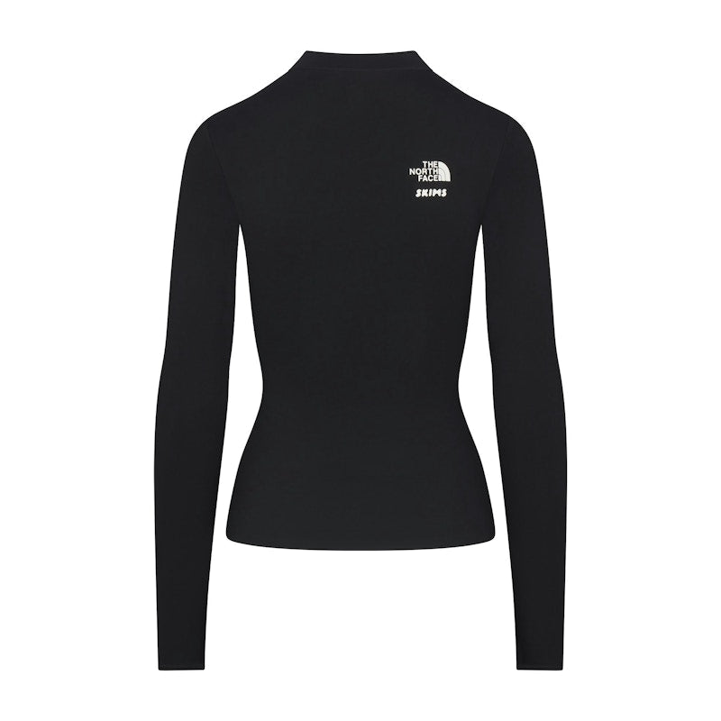 SKIMS x TNF Refina Long Sleeve Top Onyx