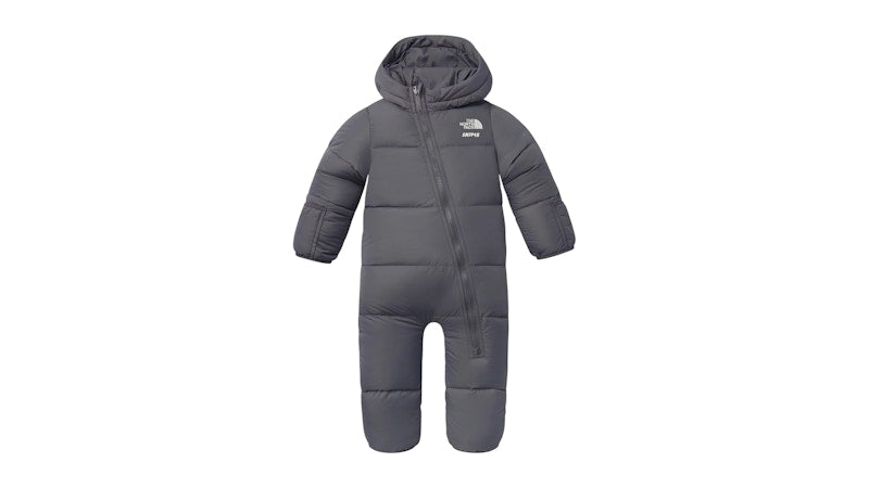 SKIMS x The North Face Baby 1996 Nuptse One-Piece Gunmetal