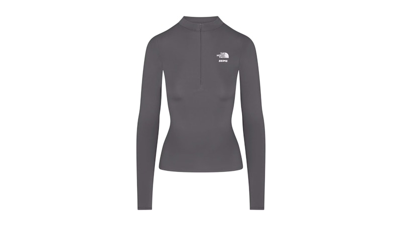 SKIMS x The North Face Refina Long Sleeve Top Gunmetal