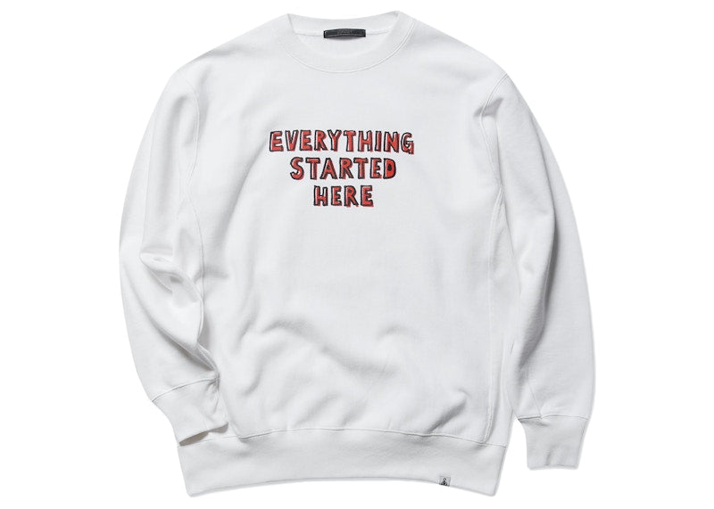 SOPHNET. x Wild Style Naijel Graphic Crewneck White