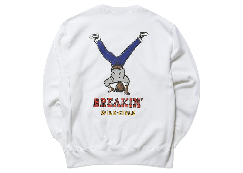 SOPHNET. x Wild Style Naijel Graphic Crewneck White