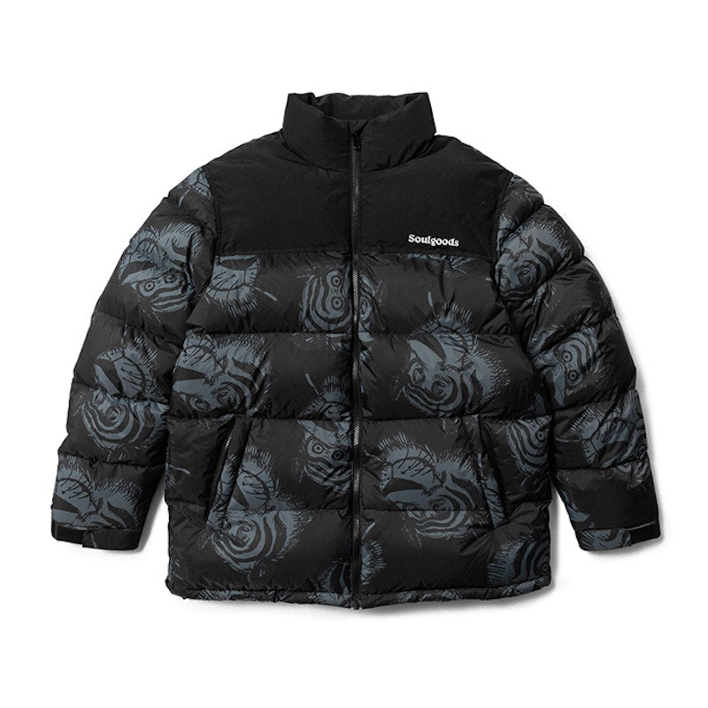 SOULGOODS Allover Tiger 800 D.P Outdoor Down Jacket Black