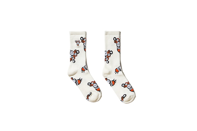 SOULGOODS Full Tiger Allover Socks White