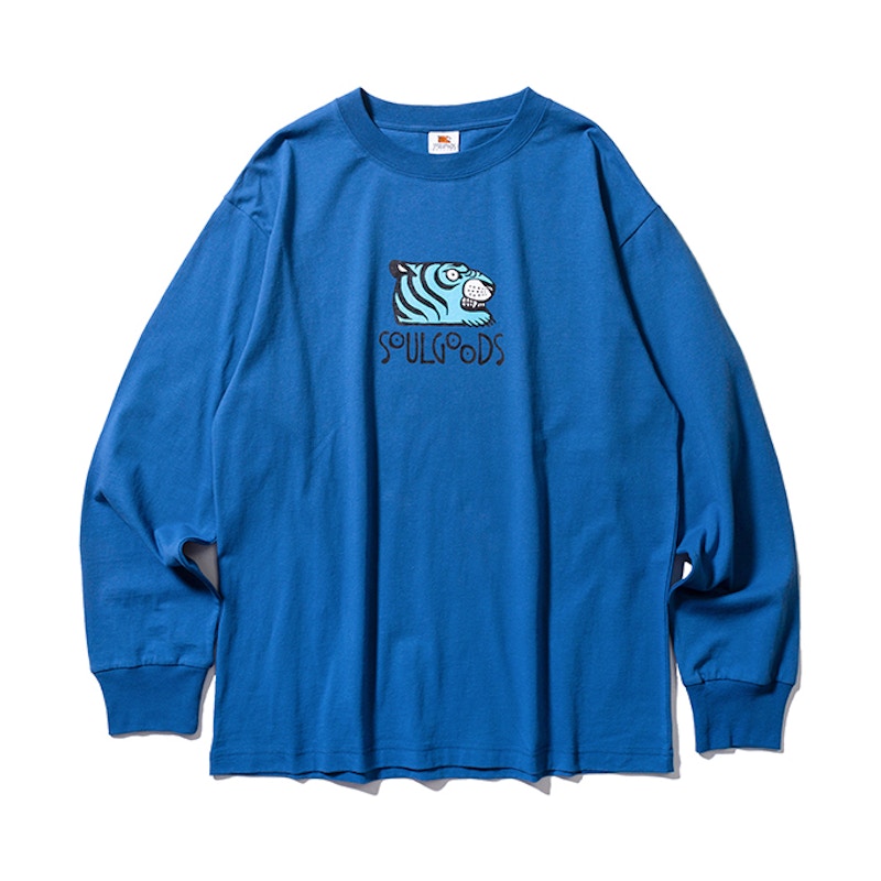 SOULGOODS Logo Autumn L/S T-Shirt Blue