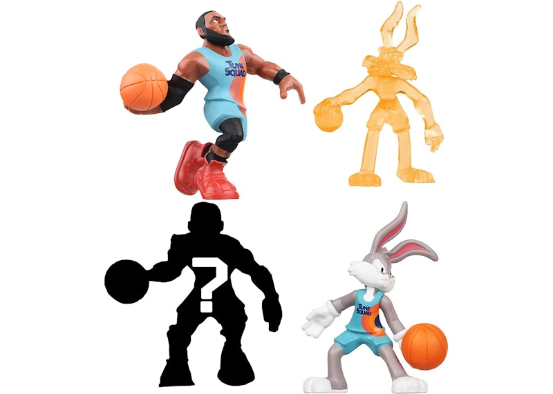 Space Jam A New Legacy - 4 Pack - 2" Lebron, Bugs Bunny, Wile E. Coyote, & Mystery Action Figure - Bench