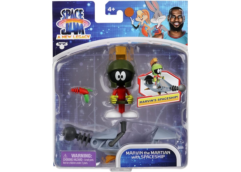 Space Jam A New Legacy - Baller Action Figure - Marvin The Martian with Spaceship