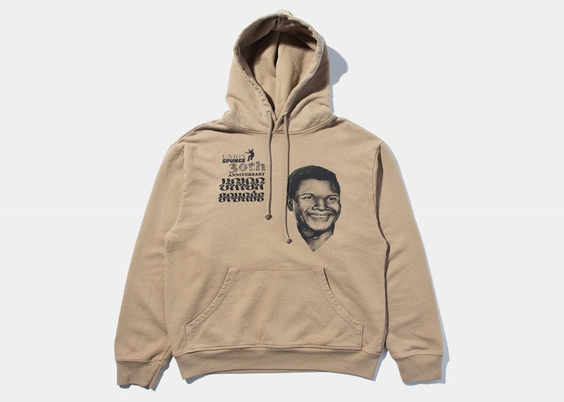 SPUNGE x Salehe Bembury x UNION 30th Anniversary Hoodie Tan