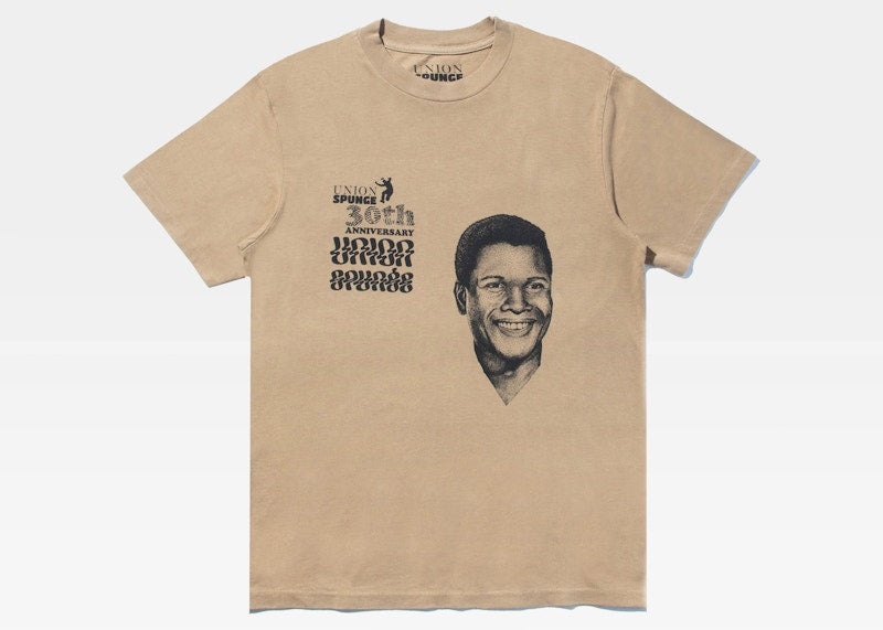 SPUNGE x Salehe Bembury x UNION 30th Anniversary Tee Tan