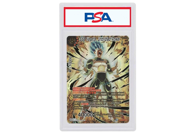 SSB Vegeta 2022 Dragon Ball Super TCG Realm of the Gods Unbridled Power Foil God Rare #BT16-147 (PSA or BGS Graded)