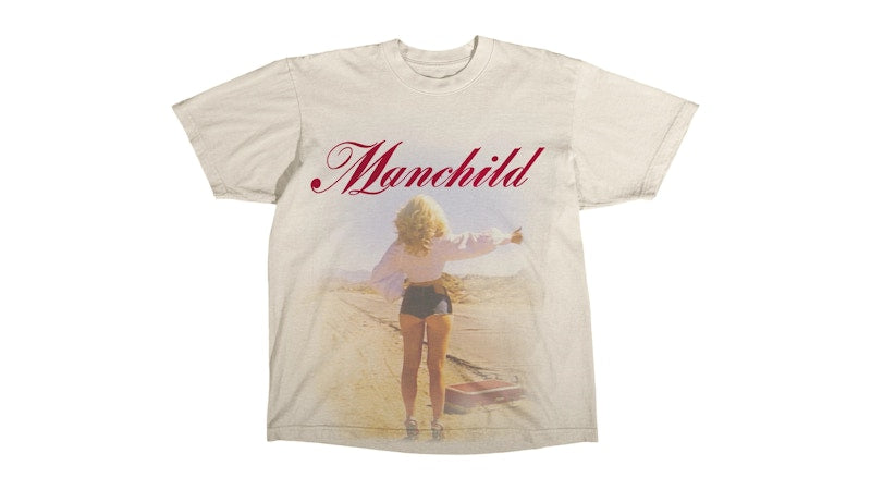 Sabrina Carpenter Manchild Photo T-Shirt White
