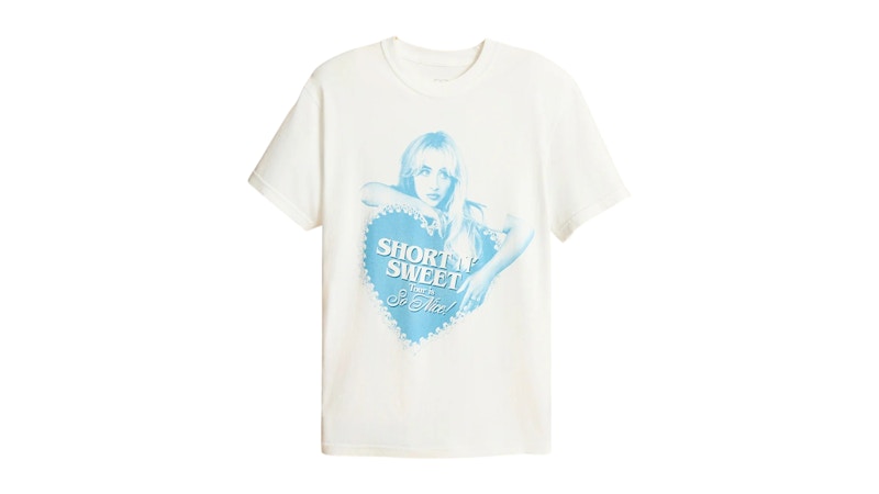 Sabrina Carpenter Short N' Sweet Tour Is So Nice Tee White