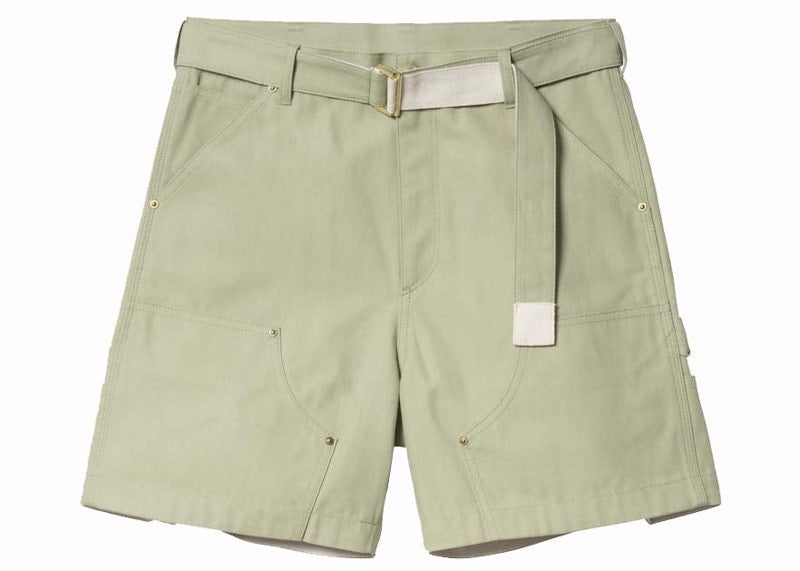 Sacai x Carharrtt WIP Duck Shorts Light Green