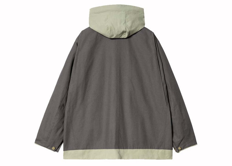 Sacai x Carharrtt WIP Reversible Duck Coat Grey/Light Green